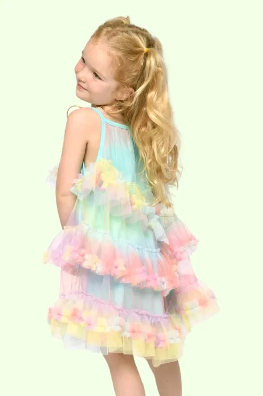 3 Tiered Ruffle Rainbow Tutu Dress