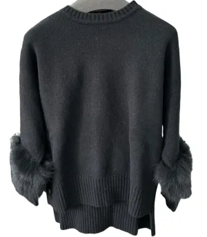 Alba Fox Sweater Black