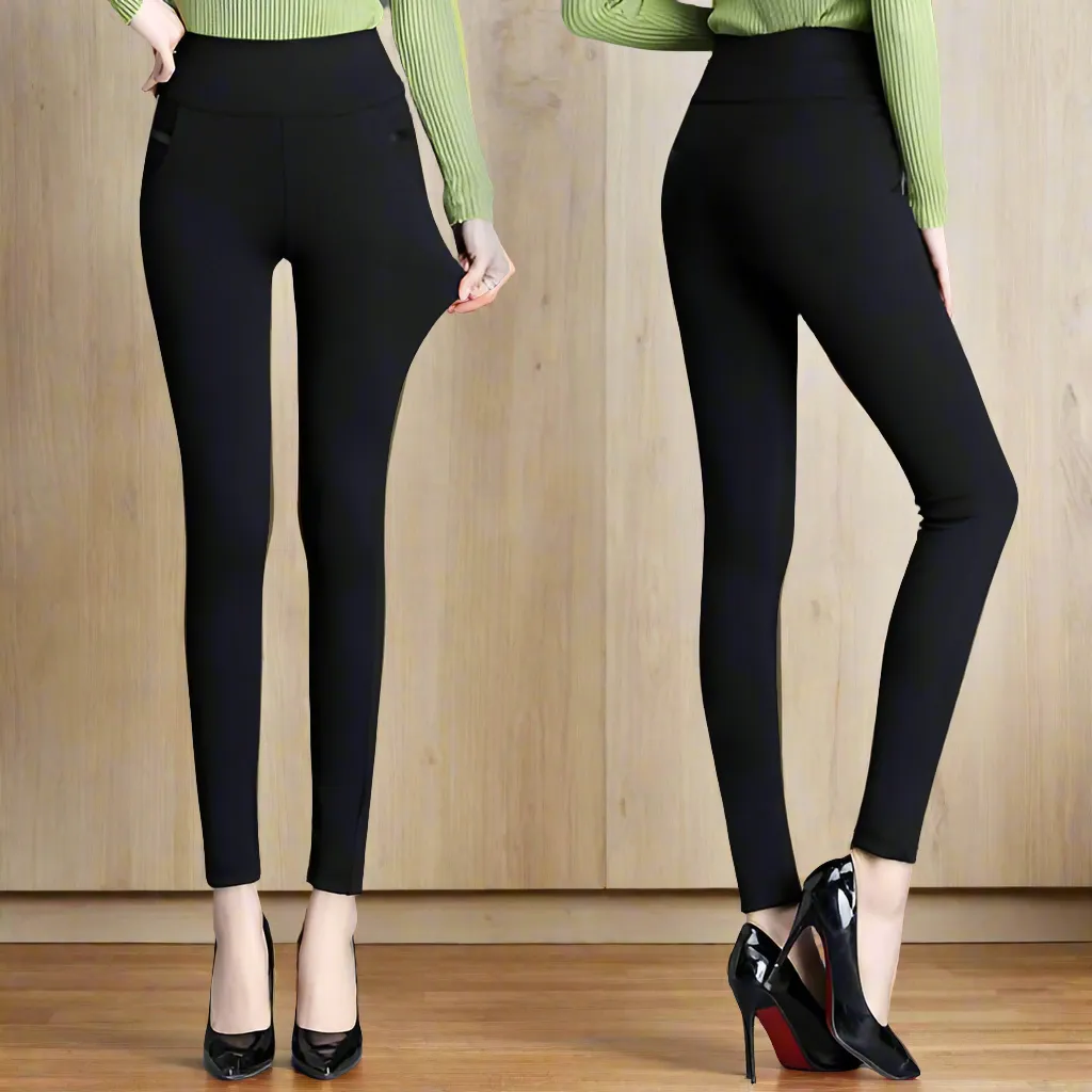 ALTAYSKIY Comfortable High Elastic Waist Pencil Pants