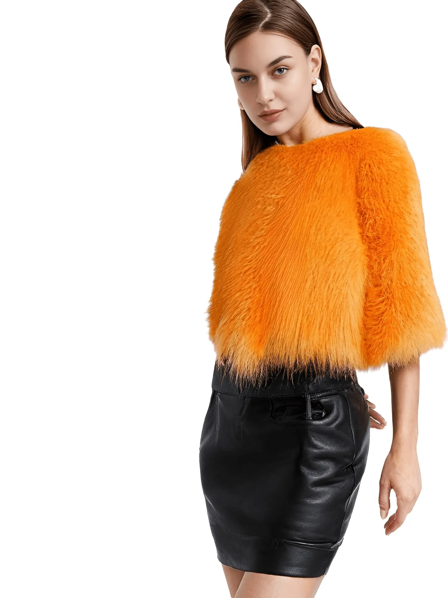 Autumn Winter Warm Women Faux Fur Coat Loose Plush Coat Female Fur Jacket