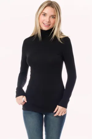 Basic Black Mock Neck