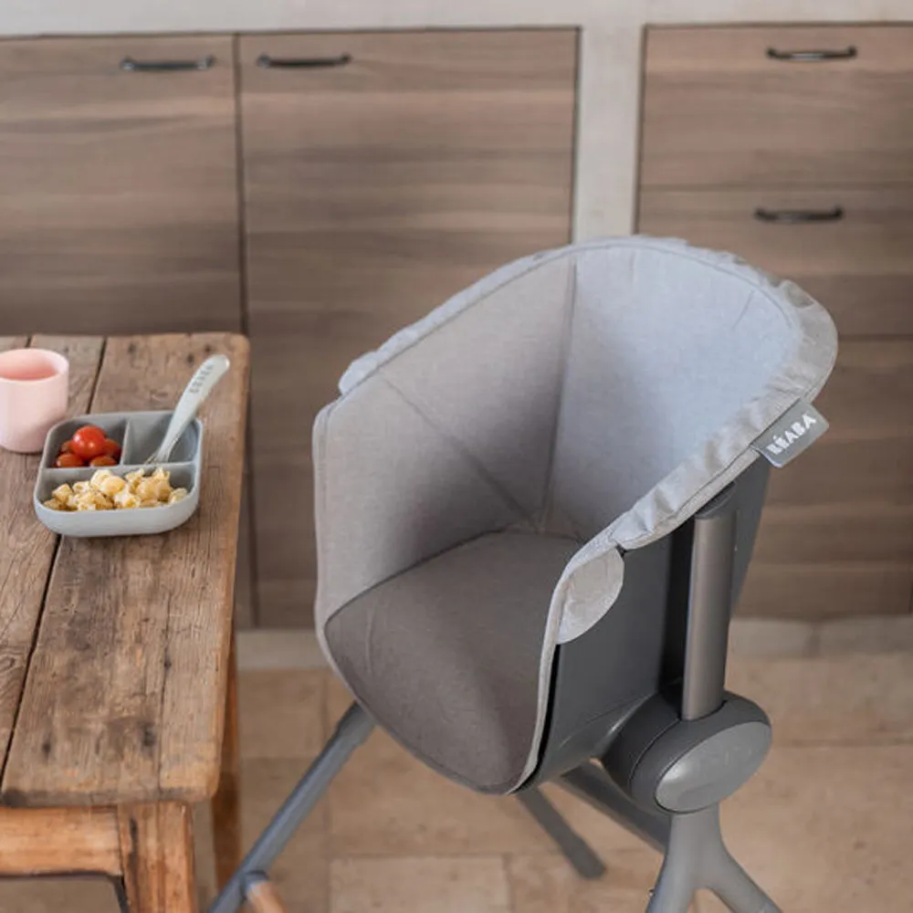 Beaba Up & Down High Chair Grey Junior Seat Textile