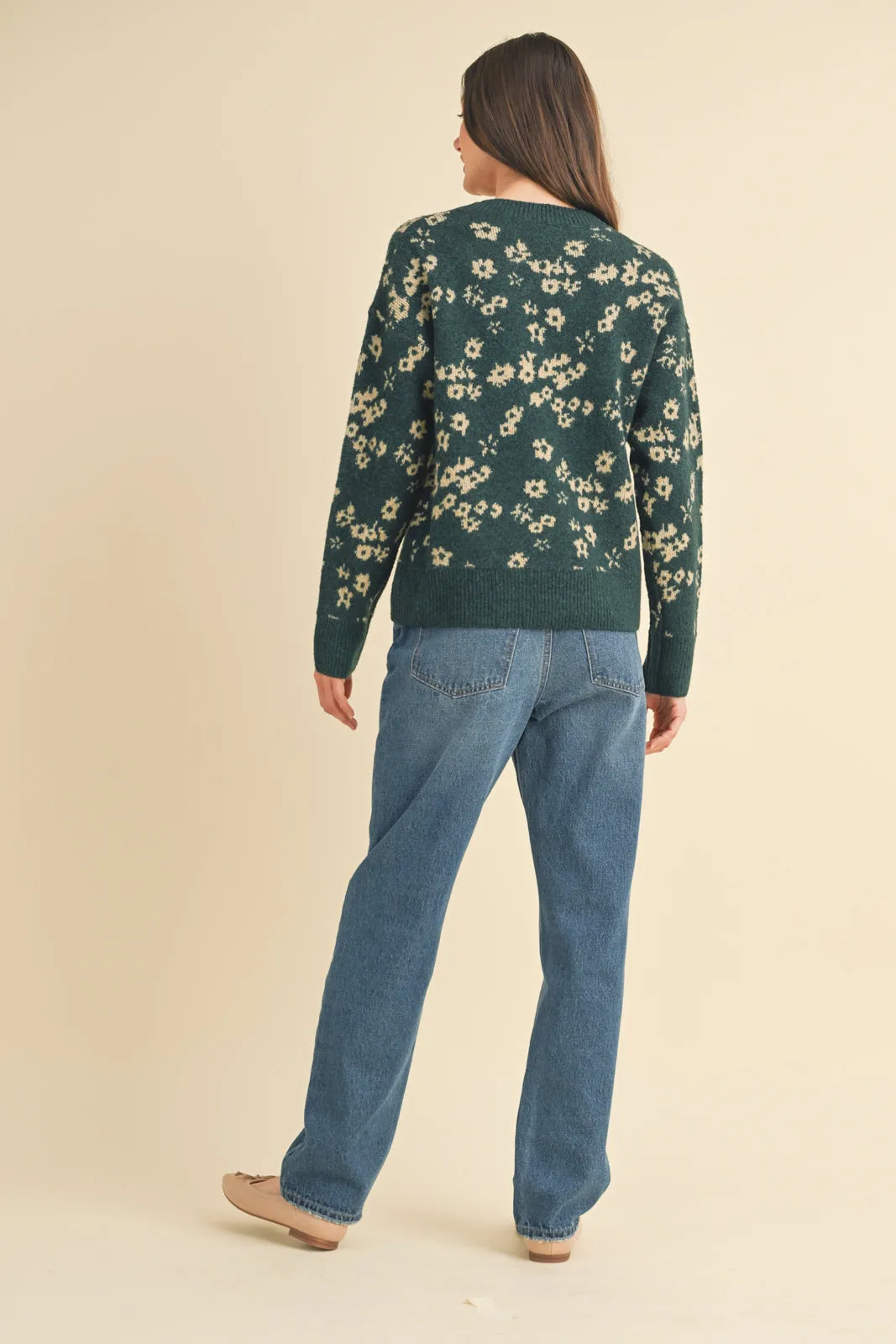 Bella Floral Brushed Sweater