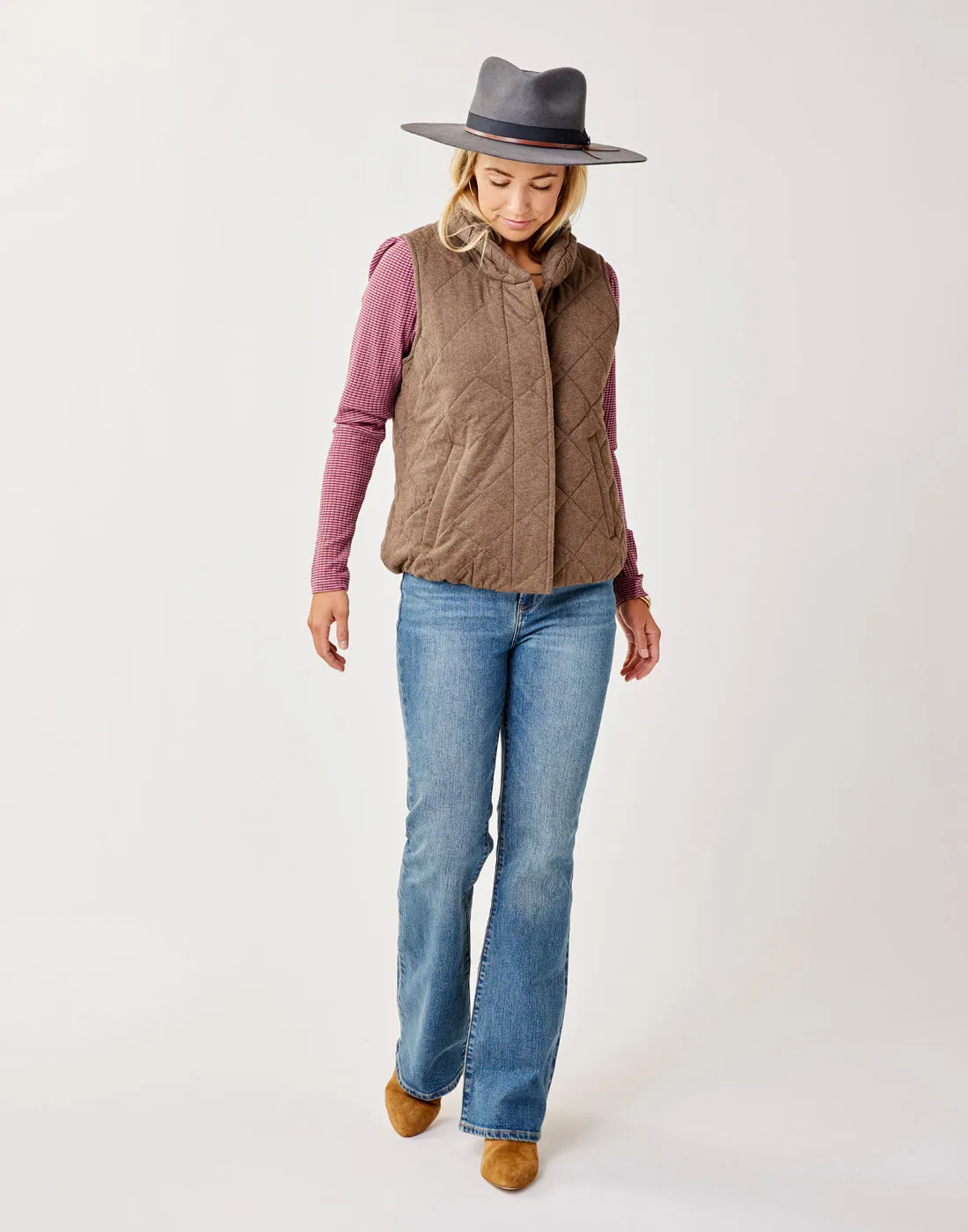 Betty Vest: Dark Brown