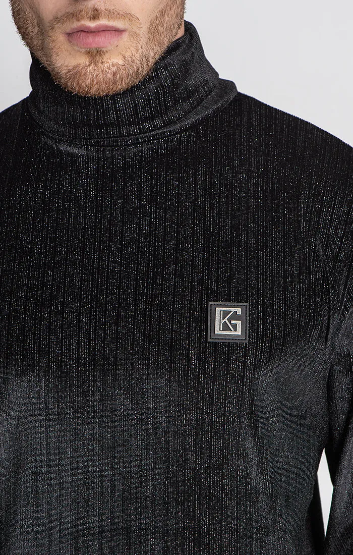 Black Party Turtleneck