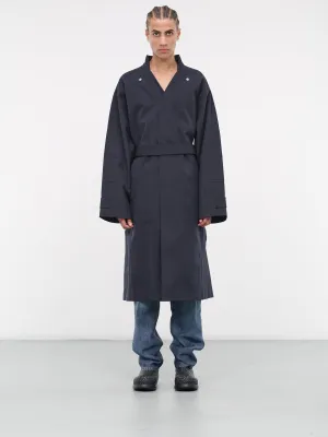 Bonded Wool-Cotton Coat (759412V1JO0-4078-415-DKNVY-NER)