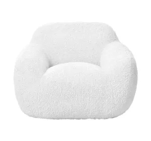 Boucle Cozy Chair Range White