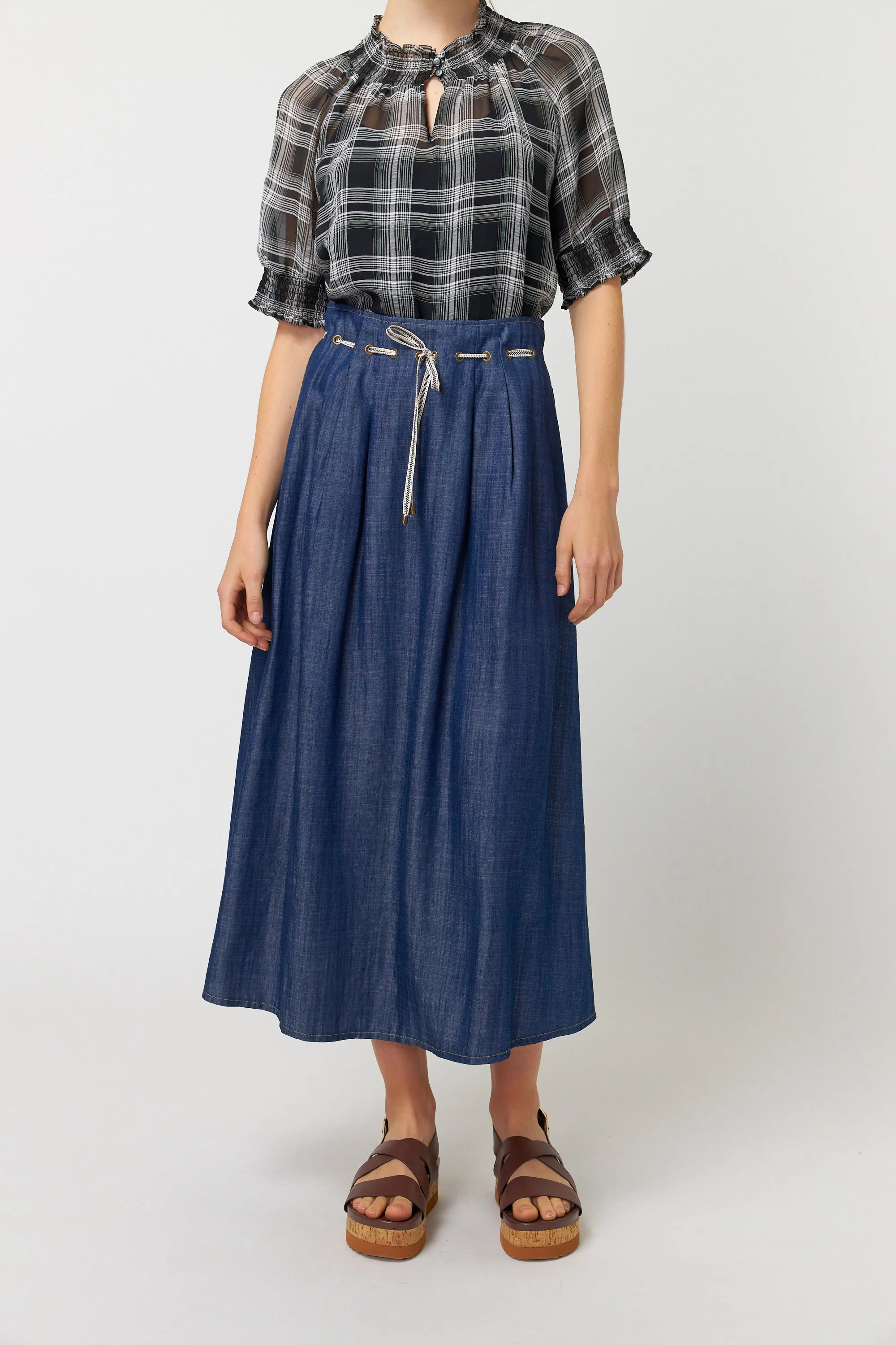 Chambray skirt