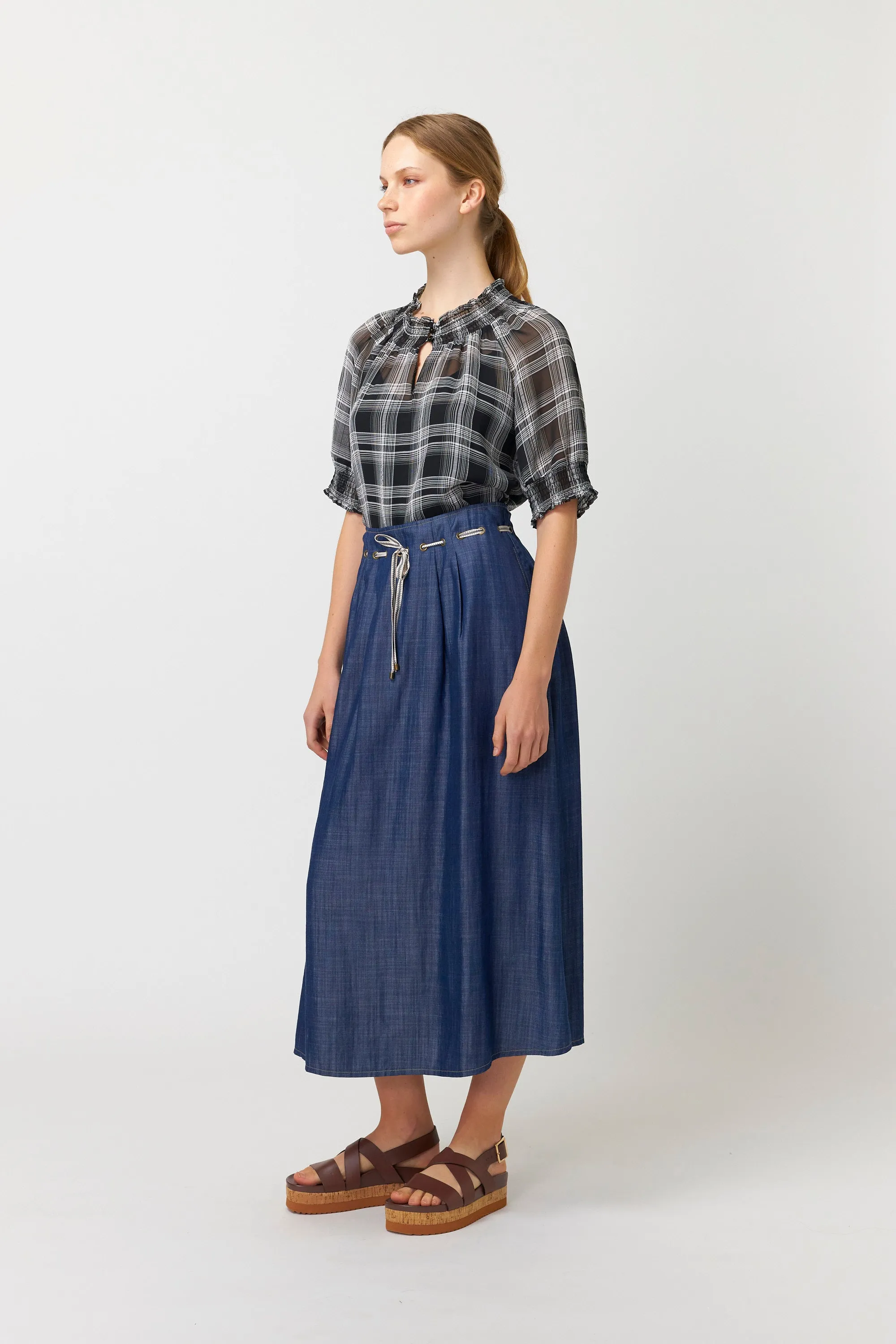 Chambray skirt