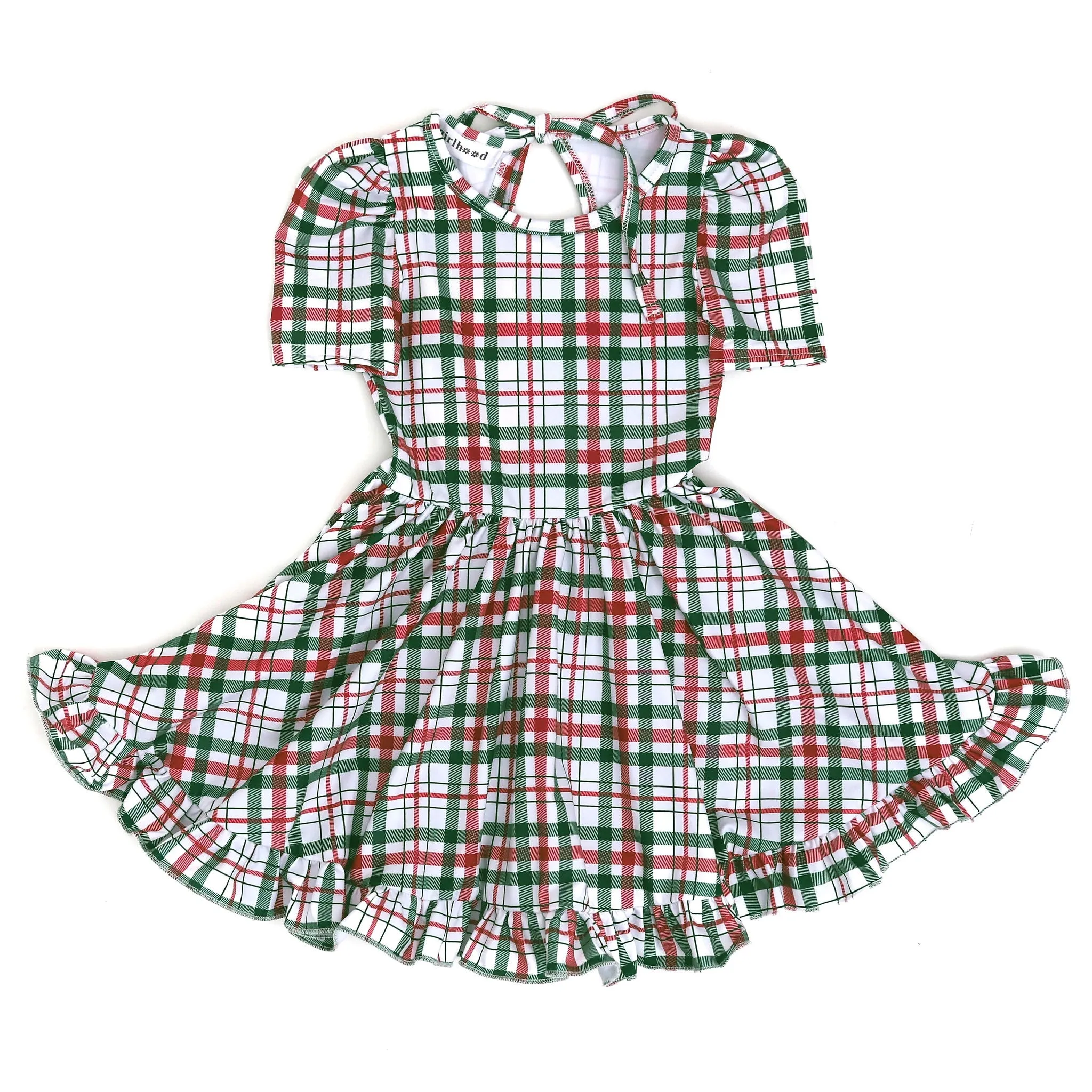 Christmas Plaid Twirl Dress