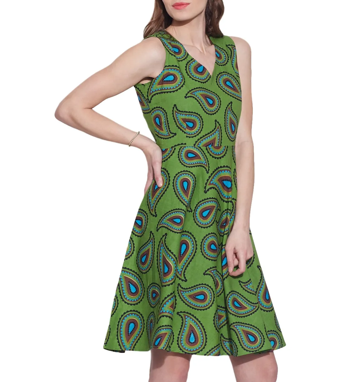 Clothes For Women Cotton Printed Dress,Machine Washable,W-CPD32-1623, Size-32 Inch