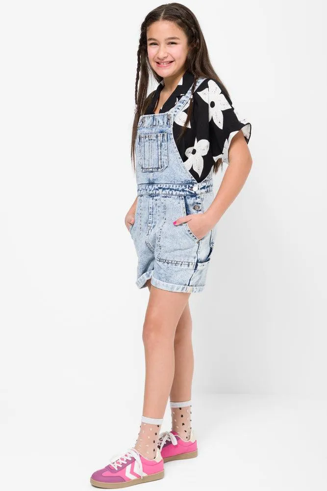 Denim Dungaree Light Blue