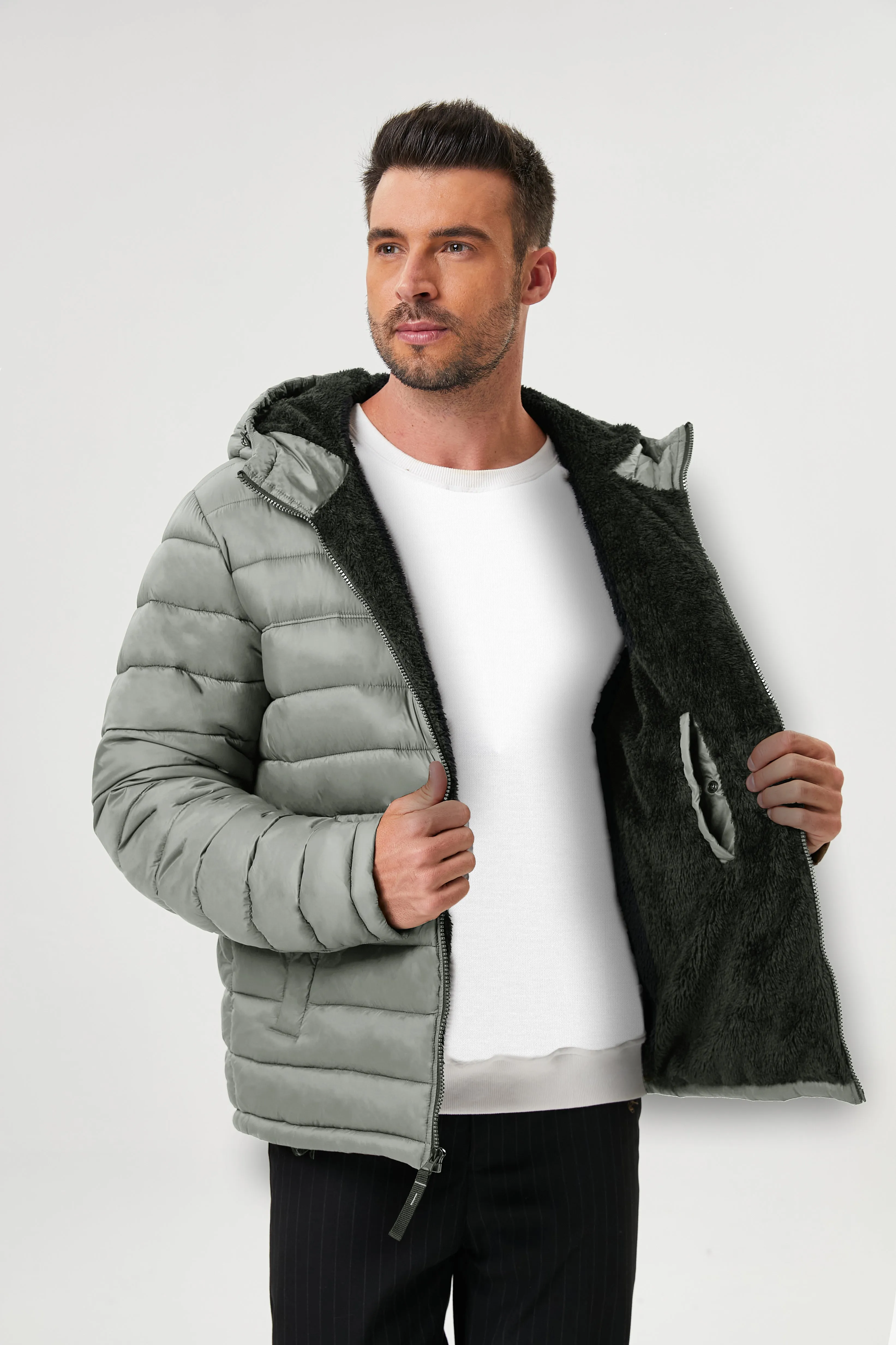 Empire Sherpa Quilted Jacket