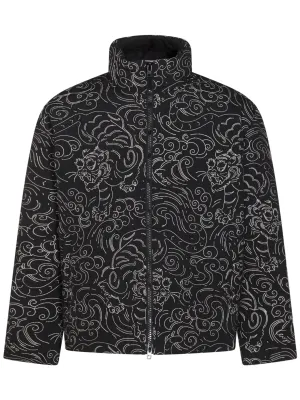 Floral-Print Padded Jacket