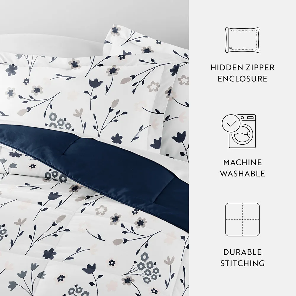 Forget Me Not Reversible Down-Alternative Comforter Set - 12 Days of Deals