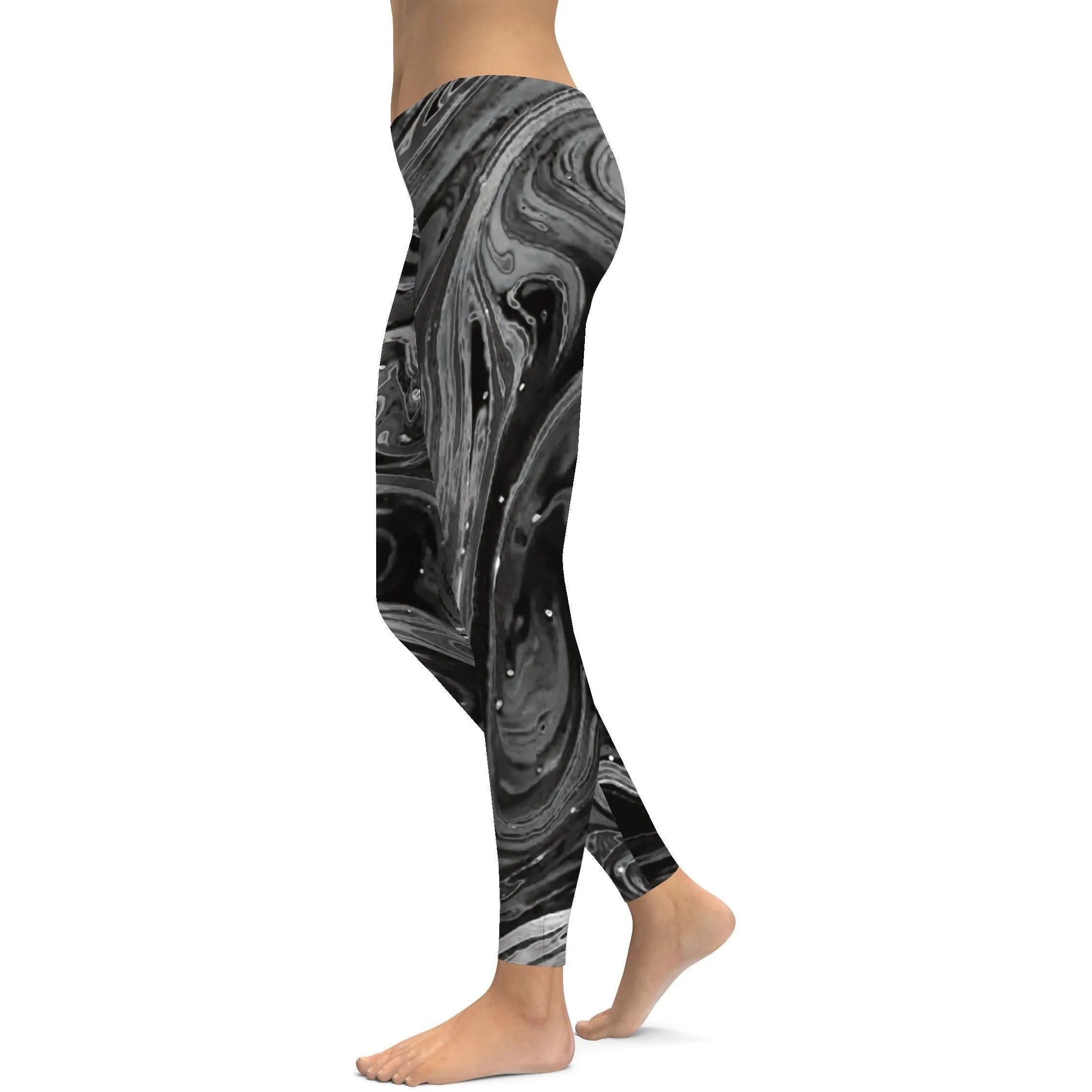 Grey Swirl Leggings