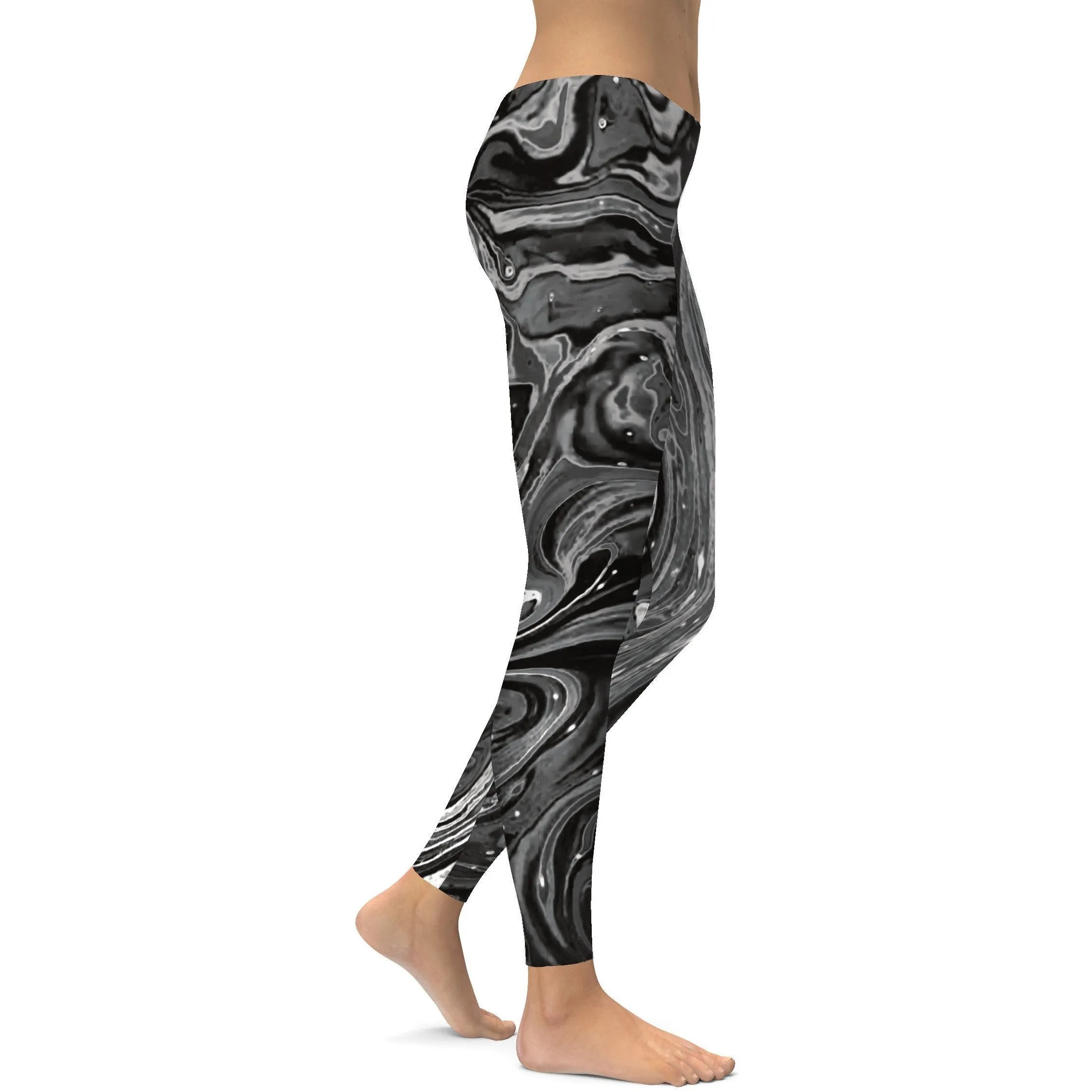 Grey Swirl Leggings