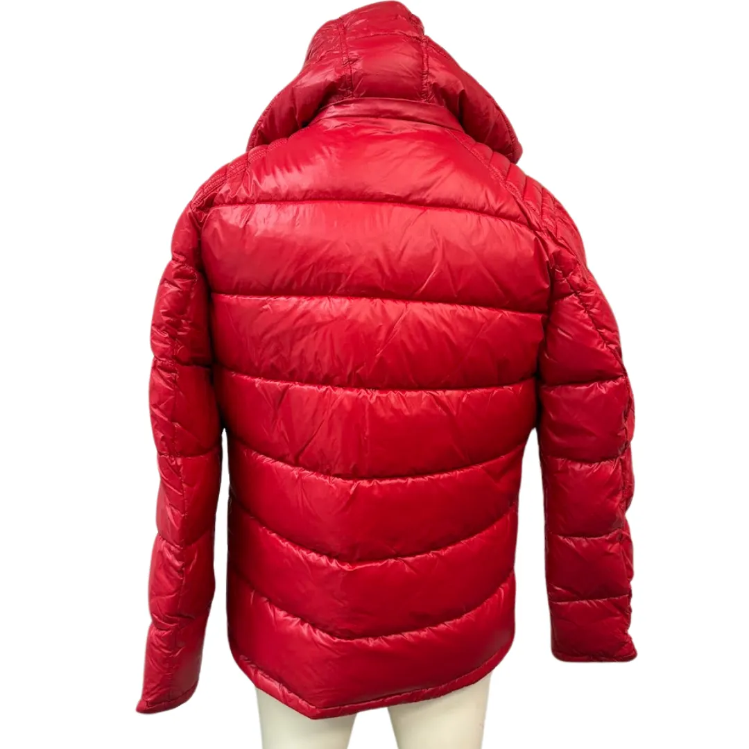 GUESS Mens Mid-Weight Puffer Jacket with Removable Hood, Size Small