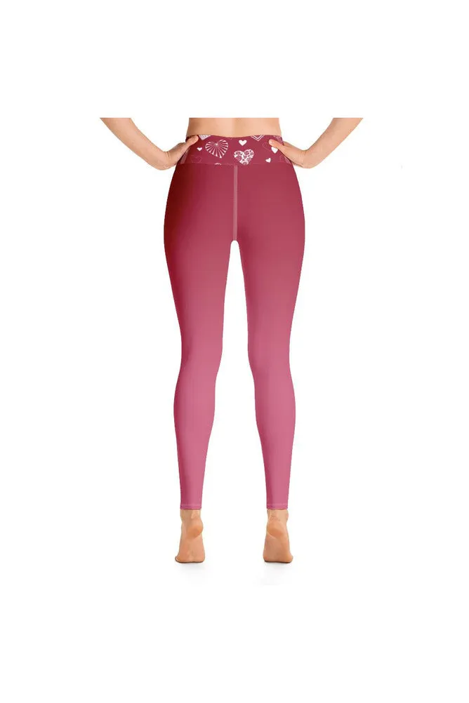 Heart Ombre Yoga Leggings