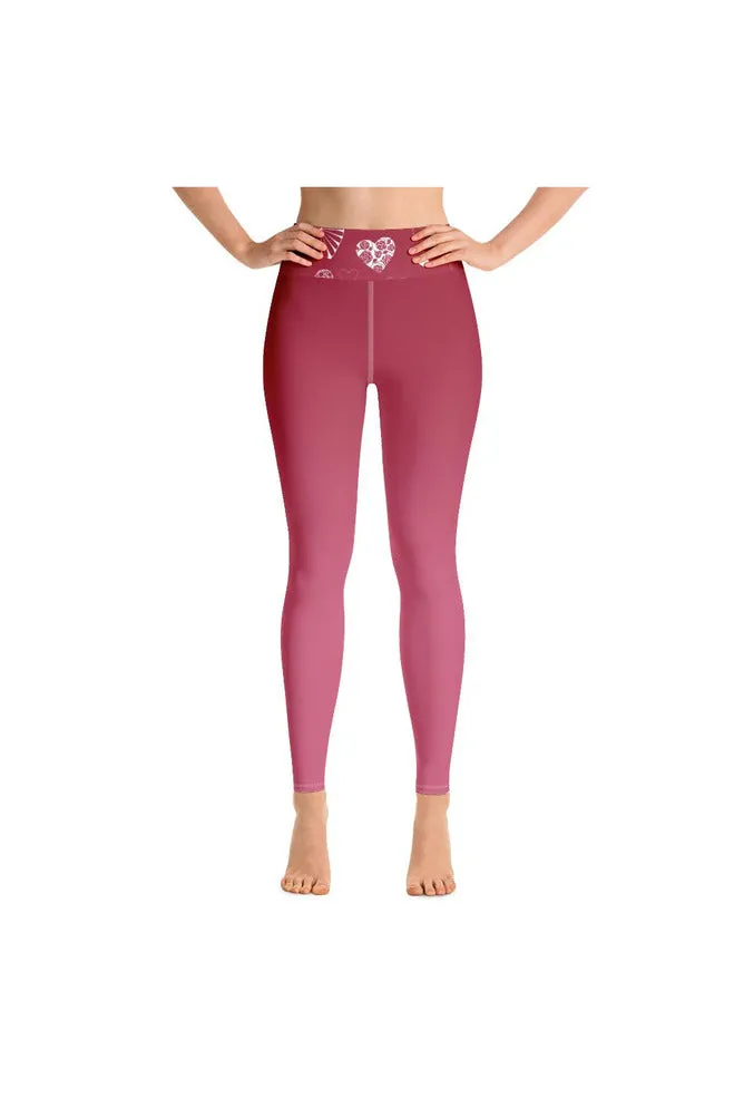 Heart Ombre Yoga Leggings