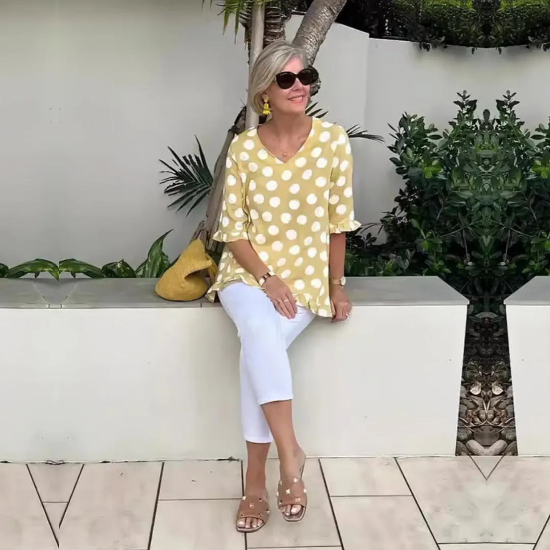 Heidi - Polka Dot Blouse