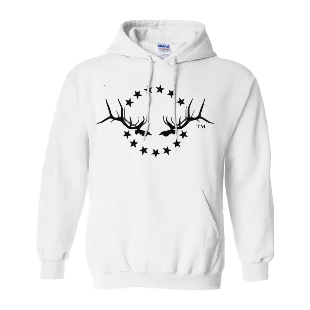 Hooded Sweatshirt with Elk Logo