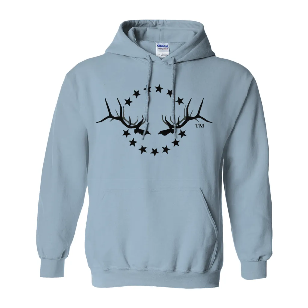 Hooded Sweatshirt with Elk Logo