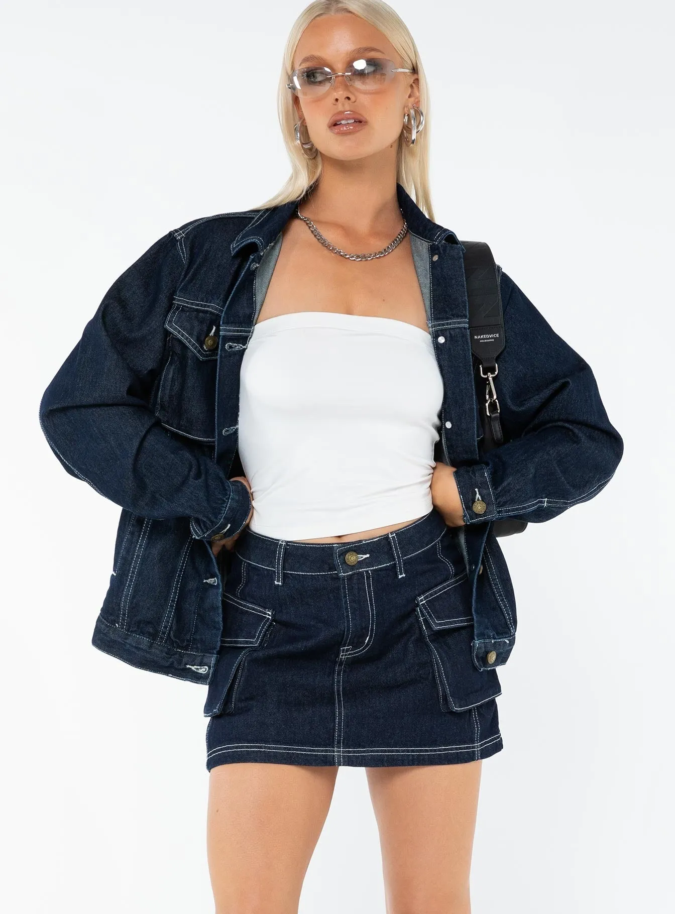 Junie Denim Mini Skirt Indigo