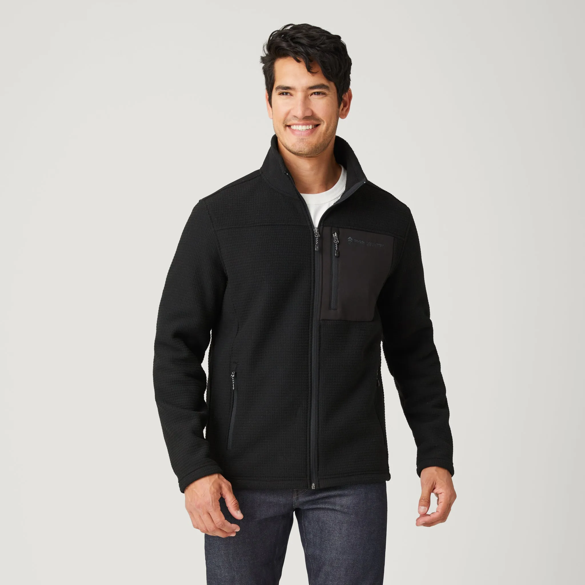 Men's Dire Wolf II Grid Fleece Jacket