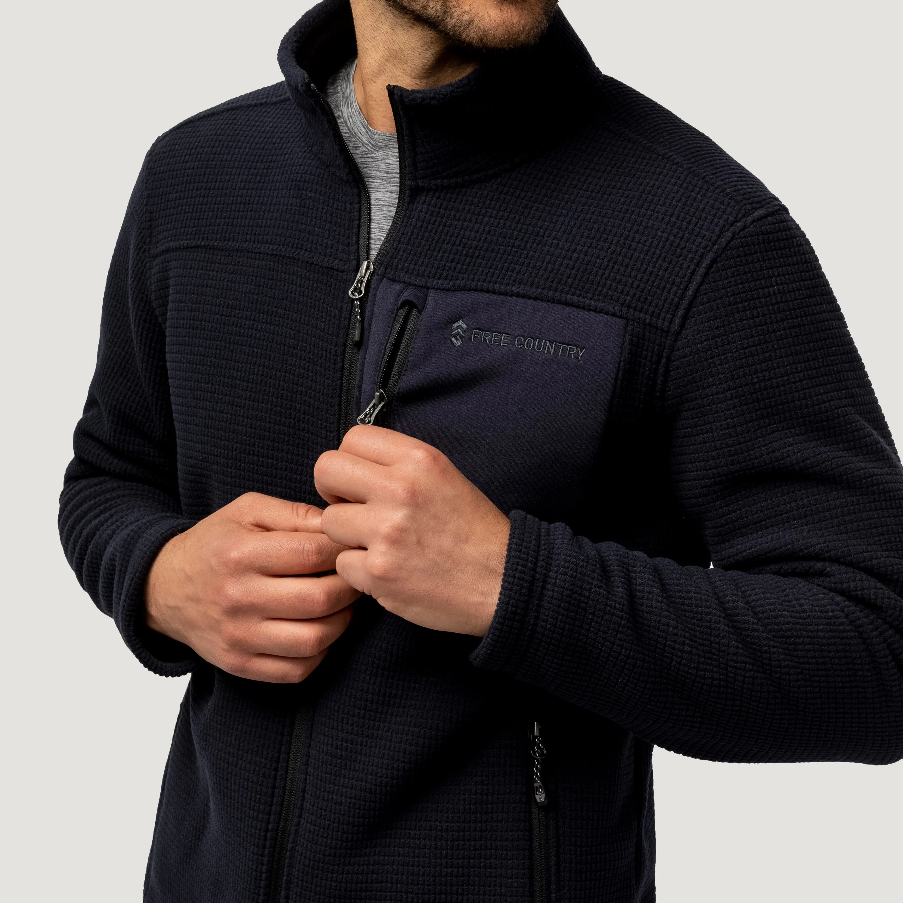 Men's Dire Wolf II Grid Fleece Jacket