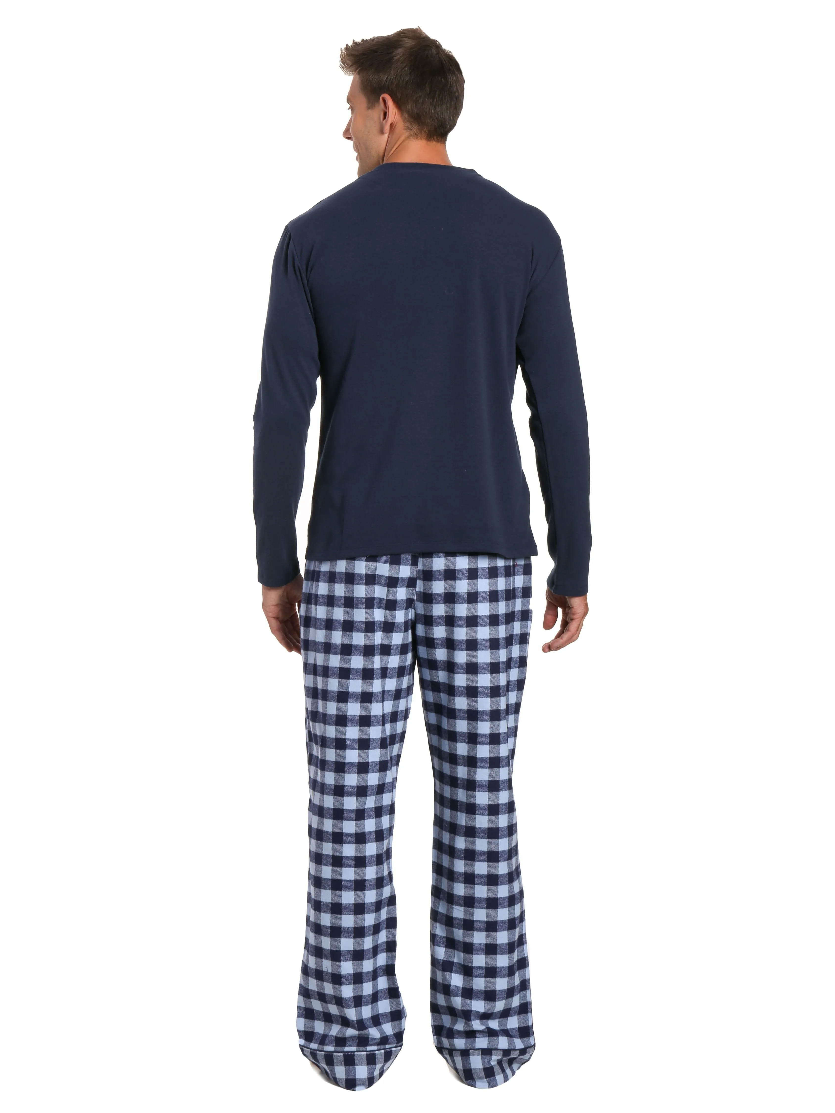 Mens Premium 100% Cotton Flannel Lounge Set