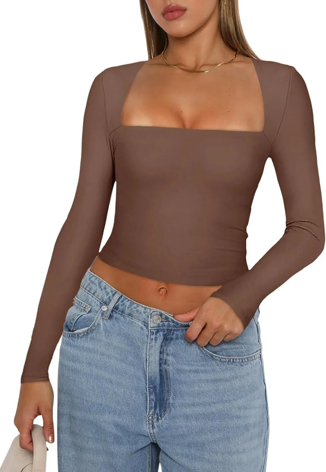 Midnight Horizon Square Neck Crop Top