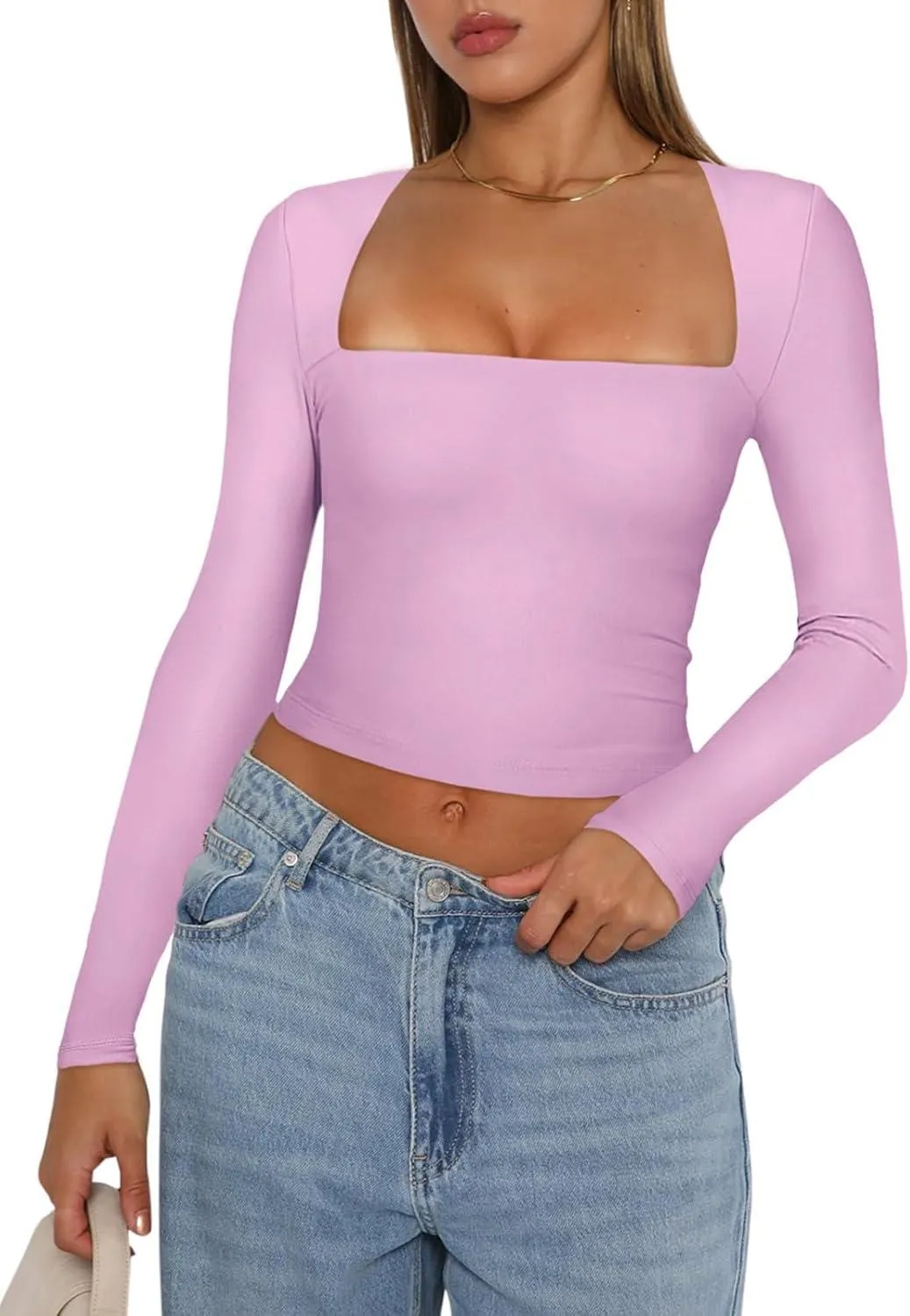 Midnight Horizon Square Neck Crop Top