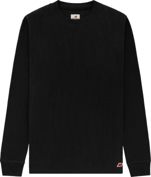 New Balance Made In USA Long-Sleeve Thermal T-Shirt 'Black', Black