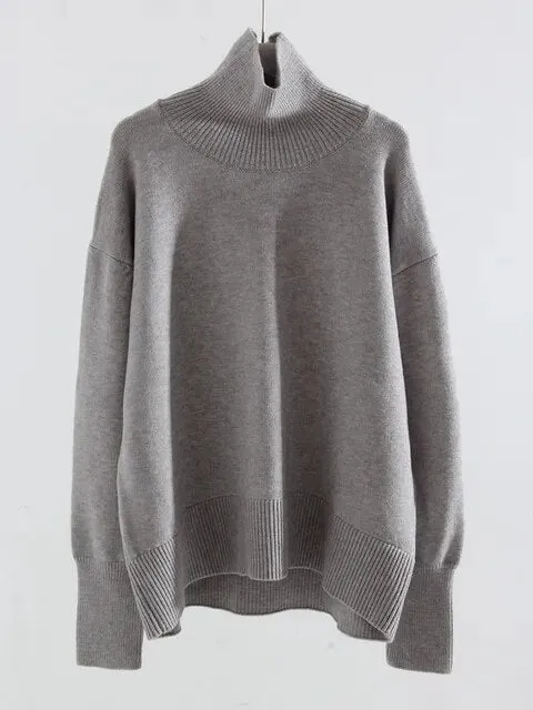 Pre Order:  Soft Turtleneck Knit Sweater