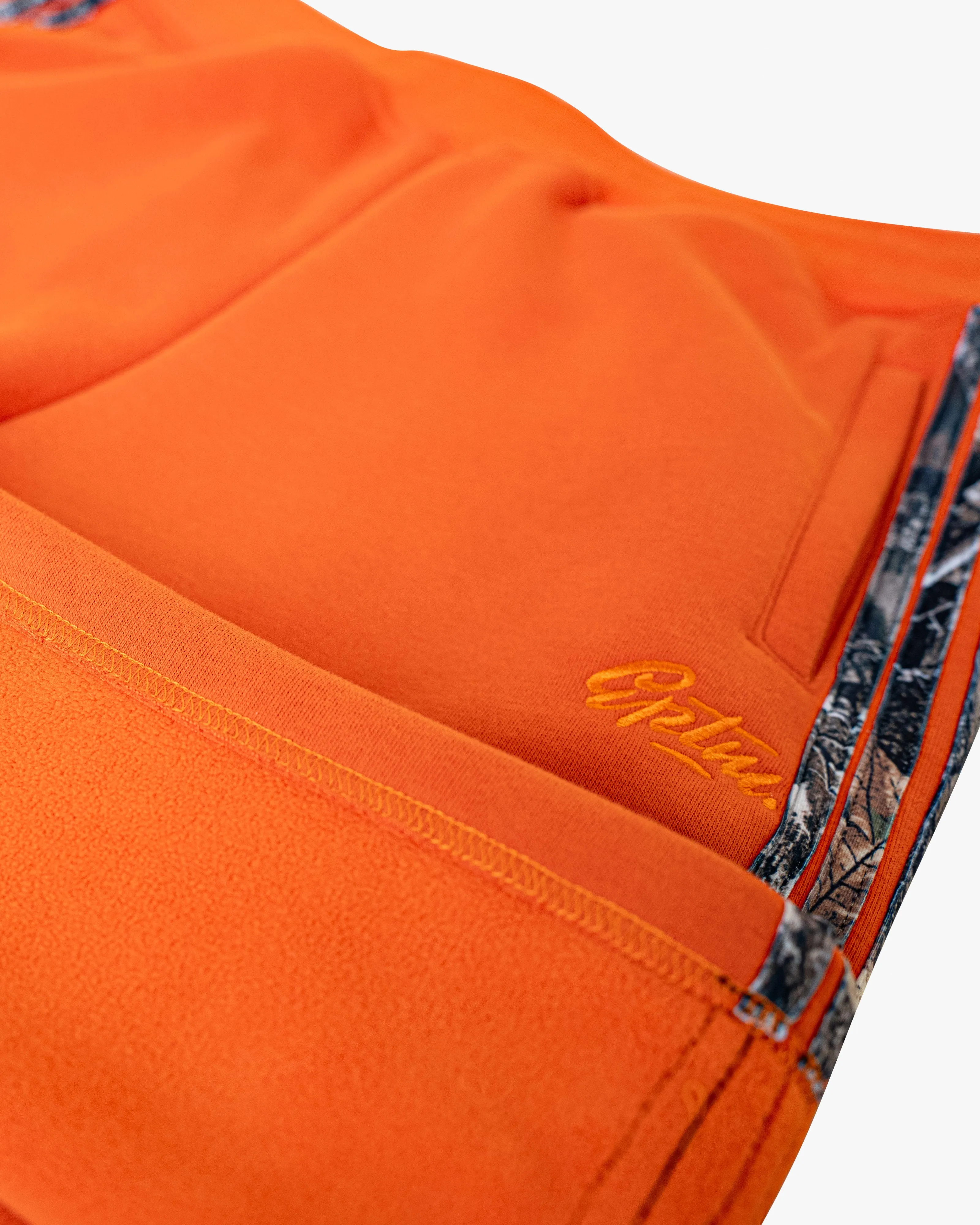 REAL CAMO STRIPED BAGGY PANTS - ORANGE