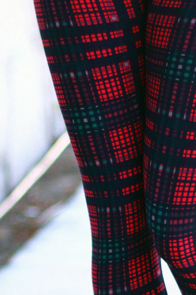 Red Plaid Leggings