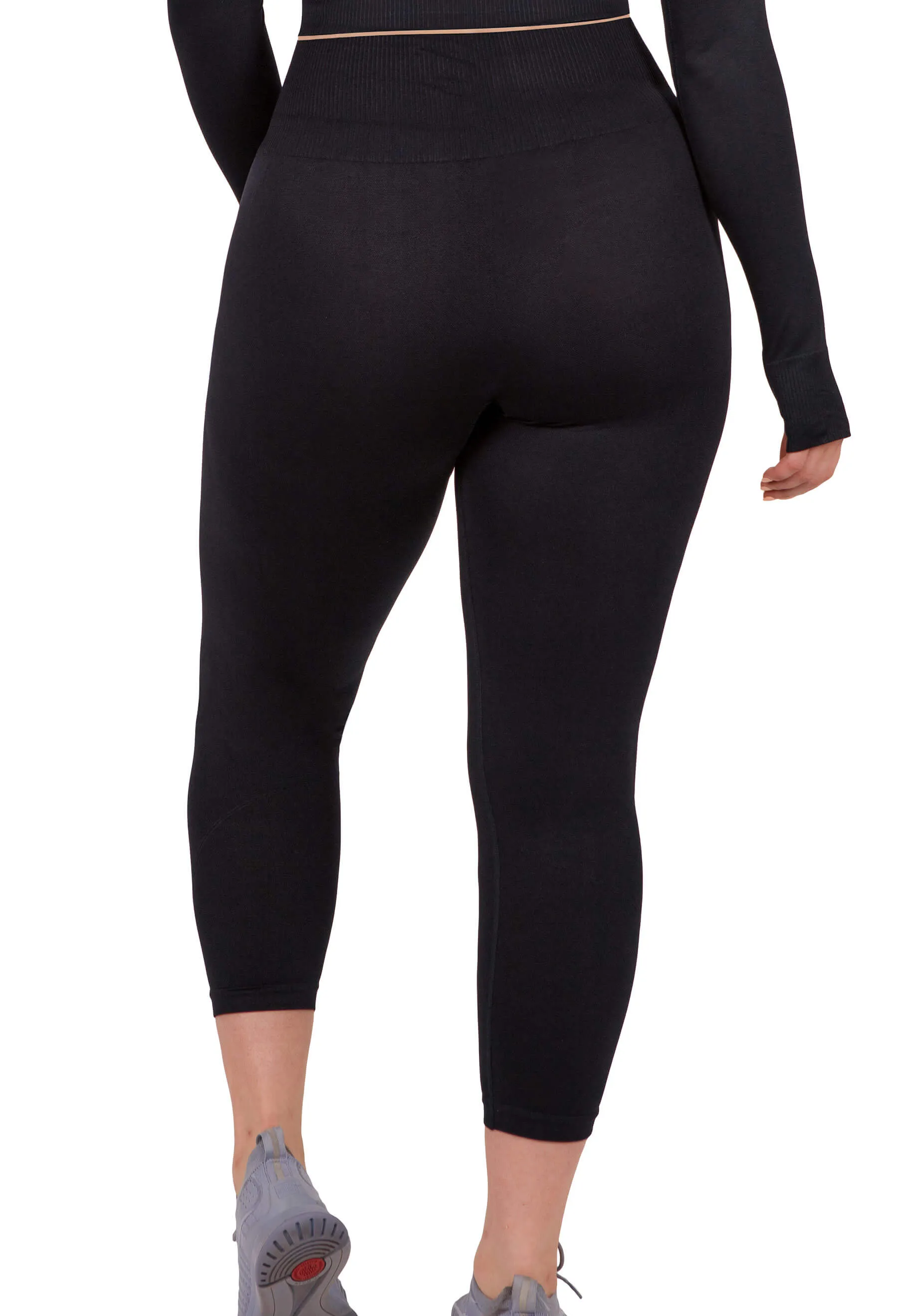 Seamless High Waist 3/4 Capri Leggings - 2 Pack