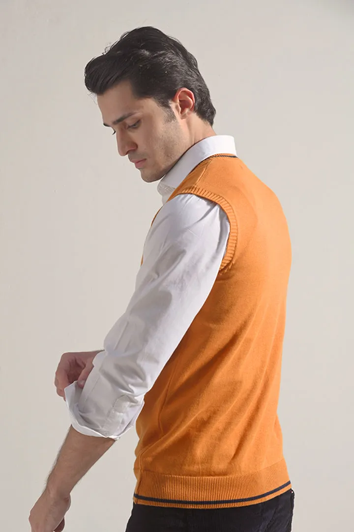 Sweater Vest - Orange