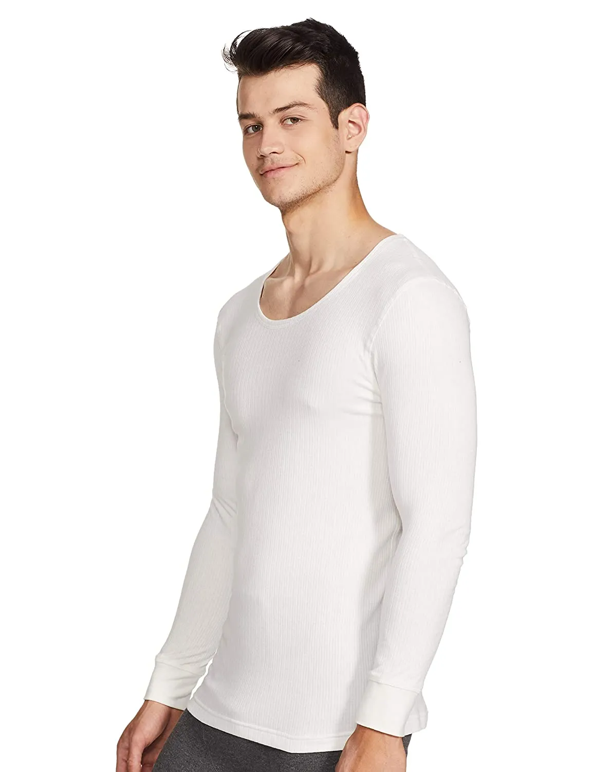 Van Heusen Off-white Full Sleeve Thermal Winter Inner Wear for Men