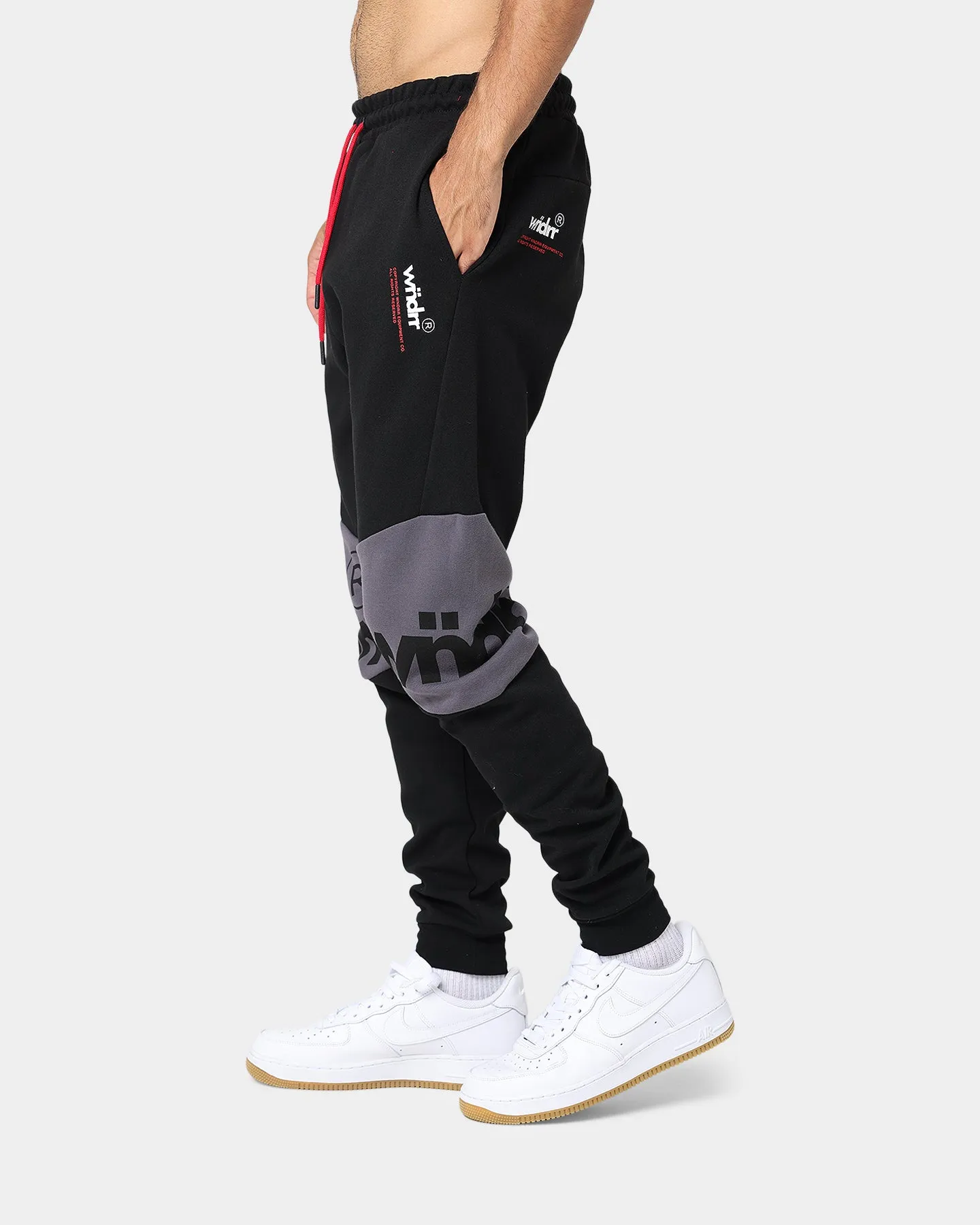 WNDRR Fragment Tech Track Pants Black/Black