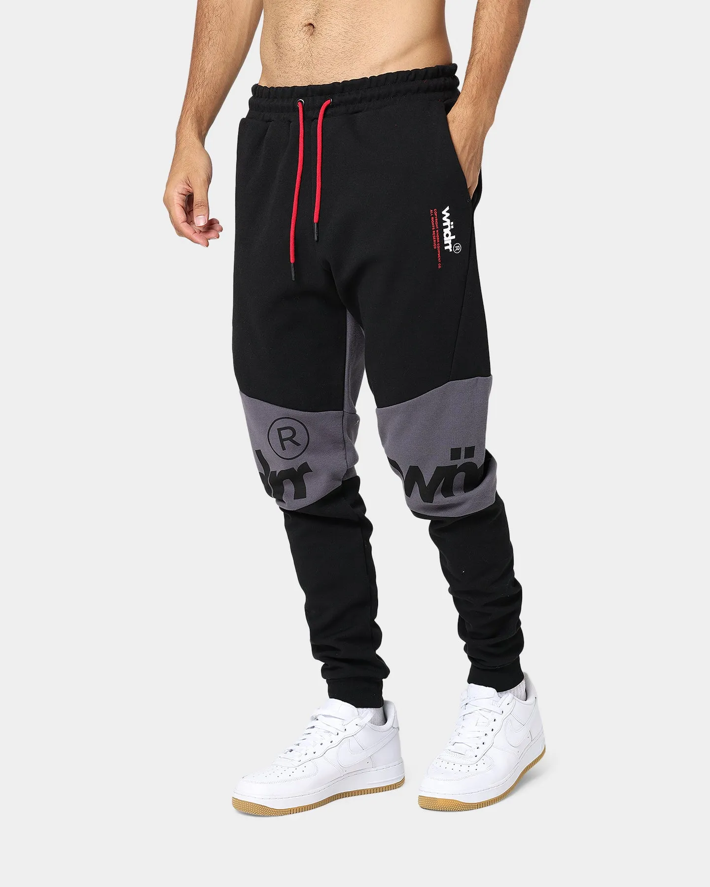 WNDRR Fragment Tech Track Pants Black/Black