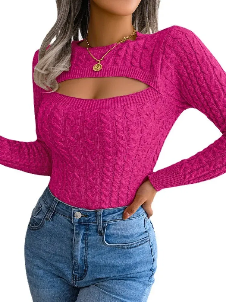 Women's Elegant Vintage Knitted Pullover Sweater | Ideal for Autumn/Winter