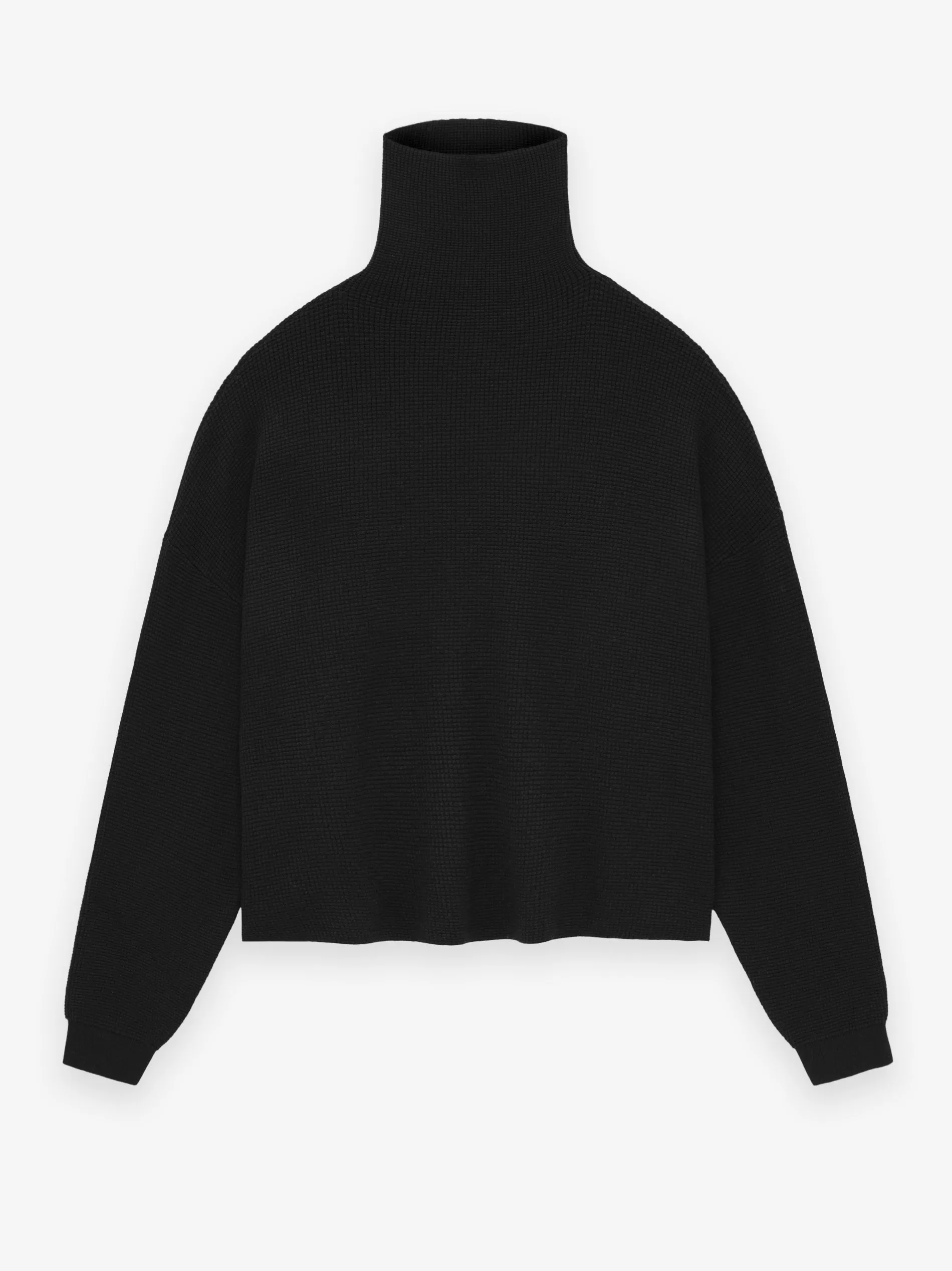 Womens Waffle Turtleneck