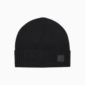 Wool Bend Knit Beanie Hat