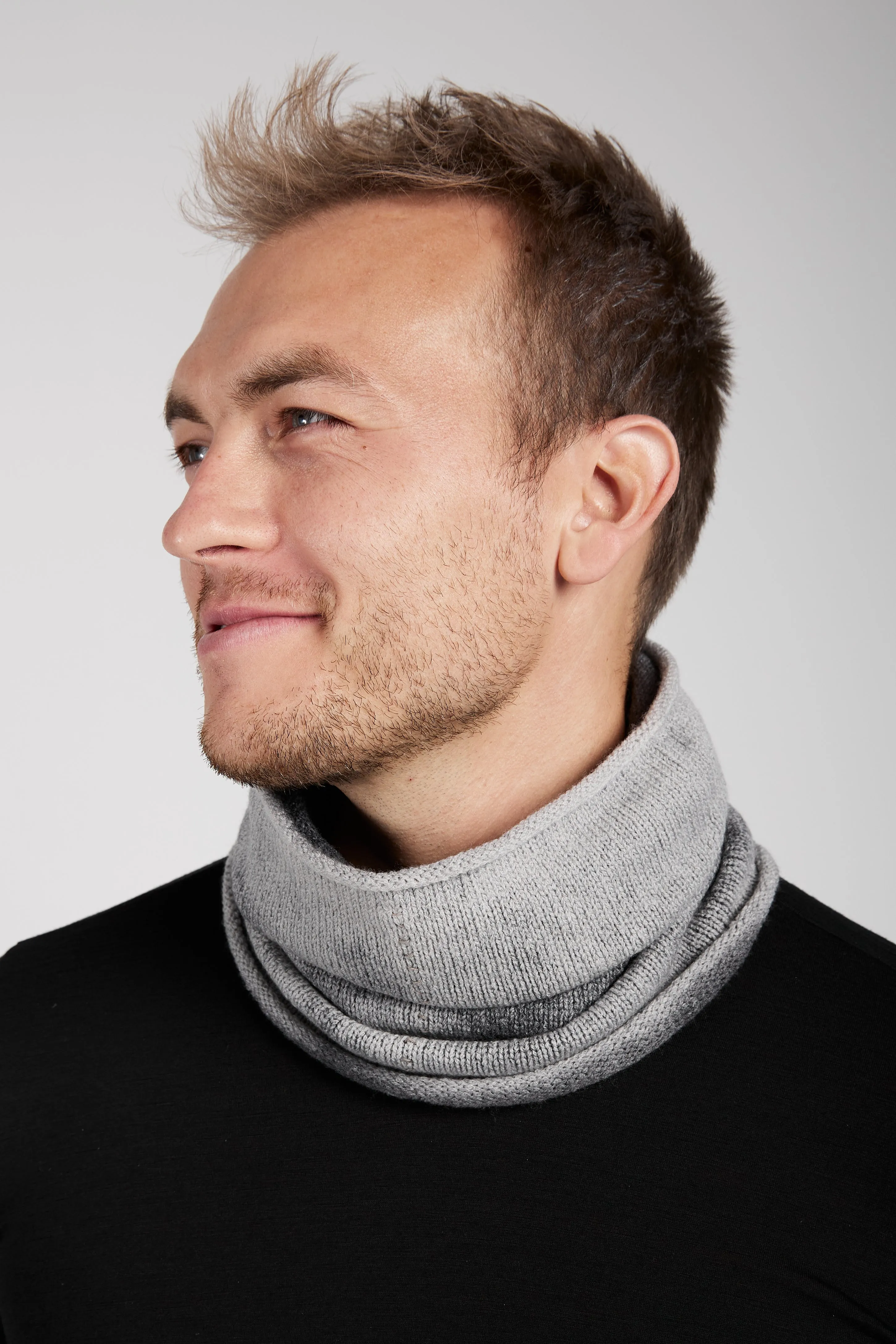 Wool Scarf in Charcoal