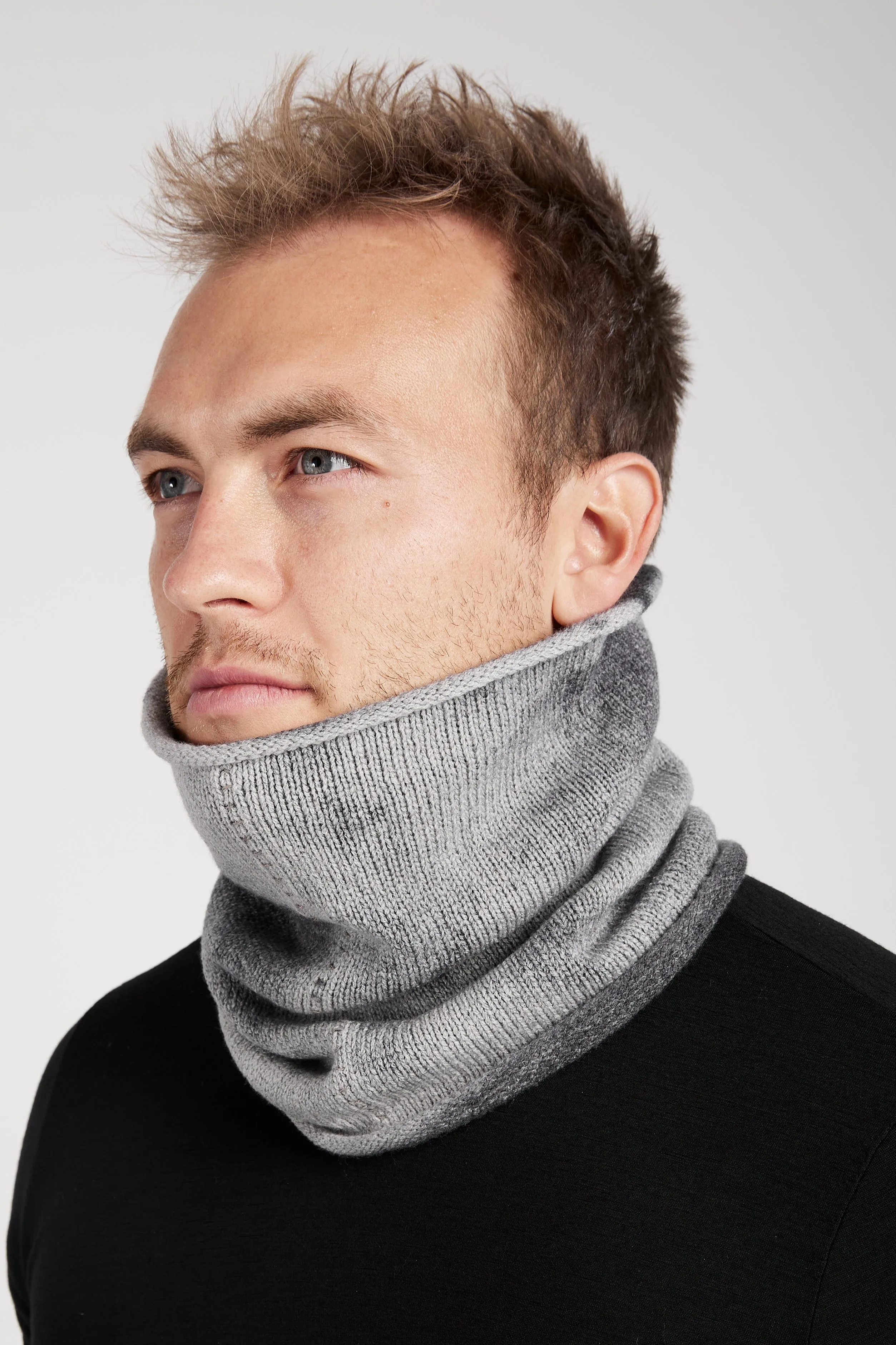 Wool Scarf in Charcoal