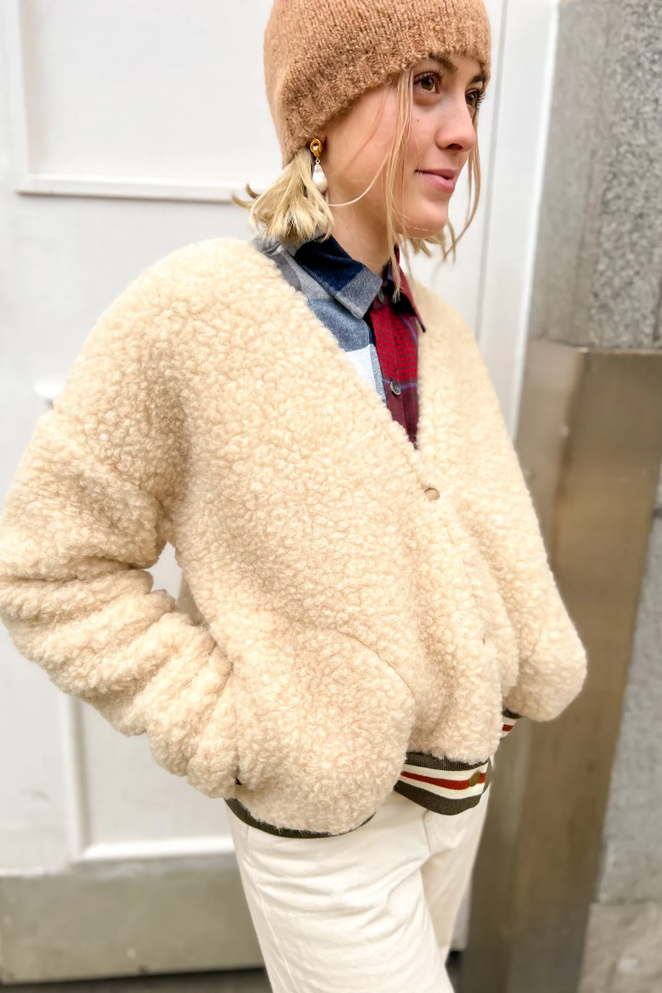 YOKO Wool Lolly Beige Jacket